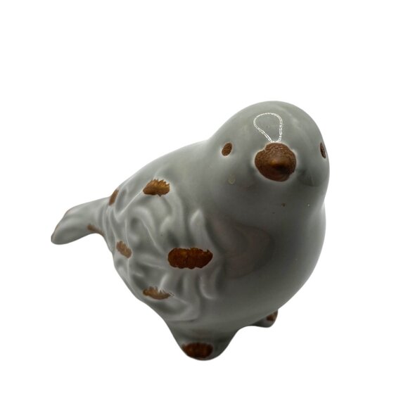 Vintage Ceramic Bird Figurine Distressed Look Decor Piece Chirp - Picture 2 of 11